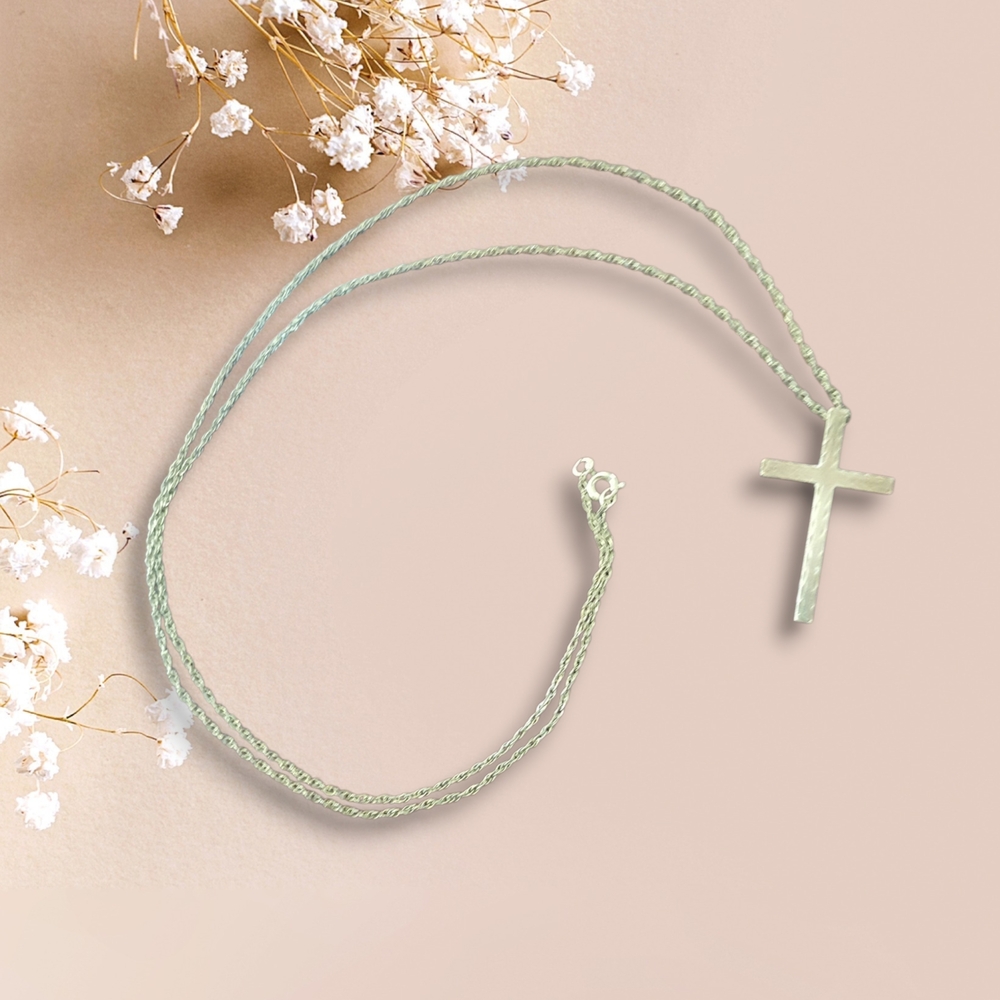 Elegant Silver Cross Necklace